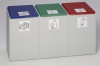 Mülltrennsystem 3 fach - Wertstoffsammler aus Kunststoff