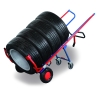 Reifentransportkarre - Reifenkarre mit Stützräder 1600 mm hoch