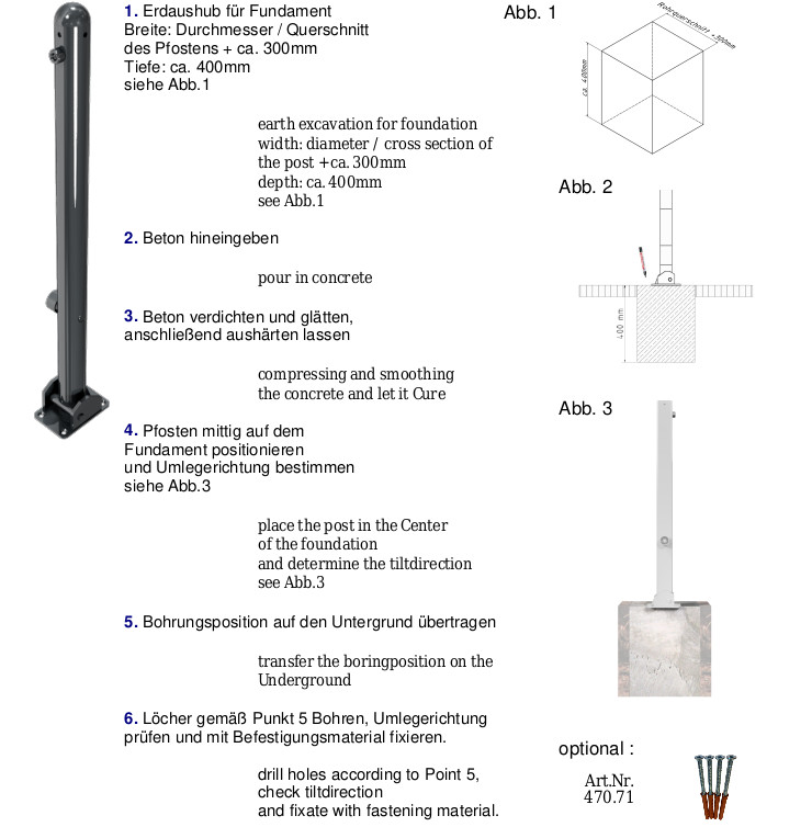 Absperrpfosten SP104