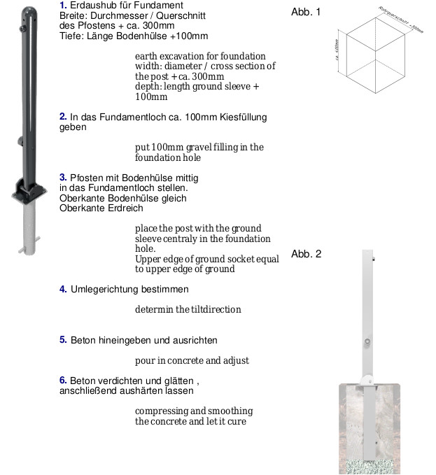 Absperrpfosten SP105