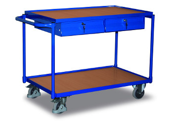 Lagertechnik Transportwagen Tischwagen Montagewagen 1200 x 800 mit Bordkante 