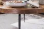 Preview: Couchtisch Sheesham Retro rund Design versandkostenfrei in DE