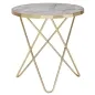 Preview: Design Beistelltisch Marmor Optik Weiß Rund Ø 55 cm Gold Metallgestell Preview: Design Beistelltisch Marmor Optik Weiß Rund Ø 55 cm Gold Metallgestell