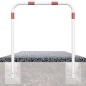 Preview: Absperrbügel 70, 100 od. 120 cm (breit) Typ LO400 Rammschutzbügel weiß/rot