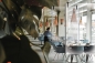 Preview: Acrylglas Hygienewand für Cafes, Hotels usw. Trennwand hängend