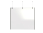 Preview: Hygienewand 1,8 x 1,8 m (B x H) Acrylglas Trennwand hängend