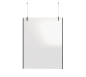 Preview: Hygienewand 1,4 x 1,8 m (B x H) Acrylglas Trennwand hängend