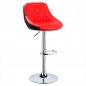 Preview: Barhocker - Medina Design Barstühle mit Kunstlederbezug rot (+schwarz)