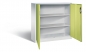 Preview: Beistellschrank RON 2000 - Büroschrank aus Metall lichtgrau/grün