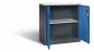 Preview: Beistellschrank - Büroschrank 1000x400x930mm (HxTxB) RON 2000 (offen) schwarzgrau/enzianblau