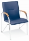 Mobile Preview: Moderne Besucherstühle - Konferenzstühle blau