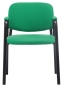 Preview: Konferenzstühle mit Armlehnen (K2 in grünem Stoff).