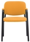 Preview: Stapelbare Konferenzstühle mit Armlehnen in erfrischendem Orangeton