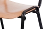 Preview: Besucherstühle ISO Holz - Gestell schwarz (Detail)