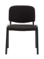 Mobile Preview: Besucherstühle & Konferenzstühle K2 schwarz, stapelbar, mit bequemer Sitzfläche