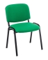 Mobile Preview: Besucherstühle K2 mit grünem Stoff u. schwarzem Gestell, stapelbar