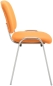 Preview: Ergonomische Besucherstühle im erfrischenden Orange - Stapelstühle mit Stoffbezug