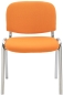 Preview: K2C-Konferenzstühle im erfrischenden Orange - Stapelstühle mit Stoffbezug