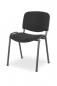 Preview: Besucherstühle stapelbar - Preisvorteil ab 85 Stühle! Stoff schwarz