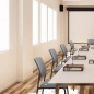 Mobile Preview: Konferenzstühle Modell Resilient grau am Konferenztisch
