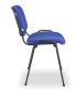 Mobile Preview: Besucherstühle mit blauem Stoff und schwarzem Gestell vom Typ SB (im Profil)