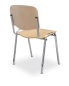 Preview: Besucherstühle SB mit Holzsiten in siebenschichtigem 10 mm dickes Sperrholz