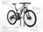 Mobile Preview: Bügel-Fahrradständer mit 270, 350 u. 650 mm Breite Typ BP300 u. BP310