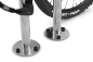 Mobile Preview: Aufdübelbarer Bügel-Fahrradständer in Bogenform - Fahrradanlehnsystem Typ BP310