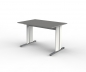 Preview: Büro Schreibtisch mit Grafit Tischplatte