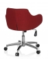 Preview: Bürodrehstuhl Modell Robert rot (Rückansicht)
