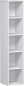 Preview: Büroregal weiß 1920 x 400 x 425 mm (H x B x T) Büromöbel von Fintabo.de