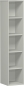 Preview: Holz Büroregal lichtgrau 1920 x 600 x 425 mm (H x B x T) Büromöbel von Fintabo.de