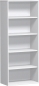Preview: Holz Büroregal weiß mit verleimtem Korpus - Qualitäts Büromöbel