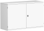 Preview: Kleiner Büroschrank bzw. Ordnerschrank - FX Büromöbel weiß/weiß