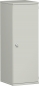 Preview: Kleiner Büroschrank mit einer Flügeltür -  FX Büromöbel lichtgrau/lichtgrau