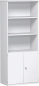 Preview: Büroschrank weiß (Beispielfotos mit nur 5 OH) FX Büromöbel Schrank.- u. Regalkombination