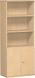 Preview: Büroschrank buche (Beispielfotos mit nur 5 OH) FX Büromöbel Schrank.- u. Regalkombination