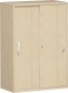 Preview: Schiebetürenschrank abschließbar – Holz Büromöbel online ahorn