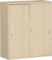 Preview: Schiebetürenschrank Holz - Büroschrank mit Schiebetüren ahorn