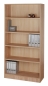 Preview: Offener Büroschrank mit Deko 100 x 40 x 200,4 cm, Typ S, nussbaum