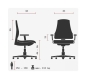 Preview: Design Bürostühle Abmessungen