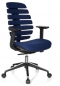Preview: Moderne Bürostühle mit Stoff blau