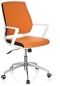 Preview: Moderne Design Bürostühle günstig orange