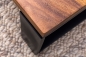 Preview: Massivholz Couchtisch mit Metallgestellt