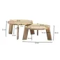 Preview: Großer Tisch (BxHxT): 53 x 32 x 53 cm - Kleiner Tisch (BxHxT): 53 x 26 x 53 cm