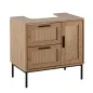 Preview: Waschbeckenunterschrank 60x60 cm, Eiche-Optik, Geflecht, Schubladen Preview: Waschbeckenunterschrank 60x60 cm, Eiche-Optik, Geflecht, Schubladen