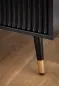 Preview: Modernes Nachtkästchen mit Lamellenfront und Stauraum Preview: Modernes Nachtkästchen mit Lamellenfront und Stauraum