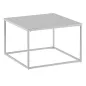 Preview: Couchtisch 60x60 cm – Weiß, Stahl, robust