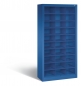 Mobile Preview: Fächerregal für das Büro - Metallregal mit 30 Fächern in Blau