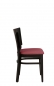 Preview: Gastronomiestühle Rondo P Holzstühle mit Sitzpolster von der Seite